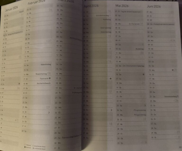 Termine der Landesgruppe Niedersachsen 2026