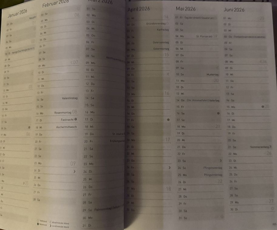 Termine der Landesgruppe Niedersachsen 2026